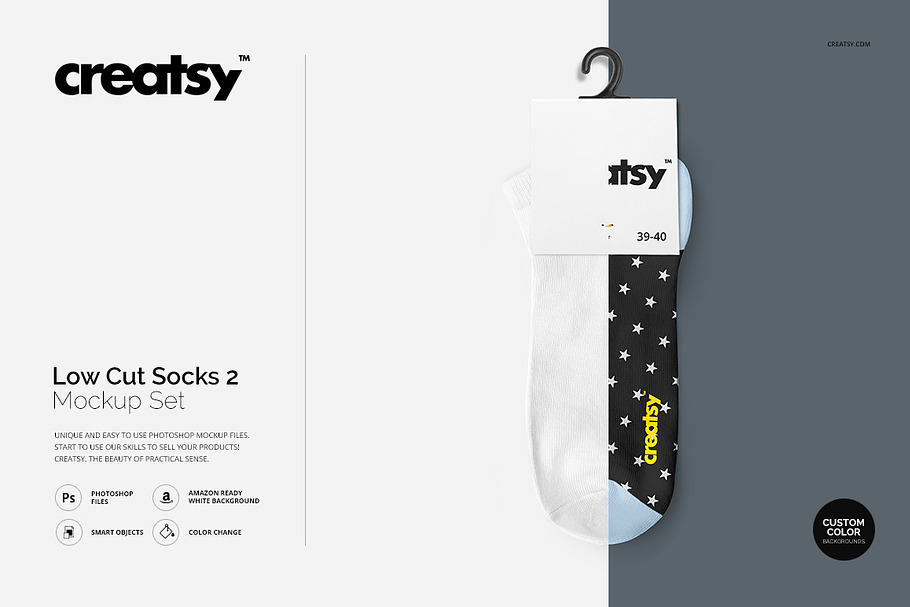 Download Low Cut Socks 3 Mockup Set | Creative Photoshop Templates ...