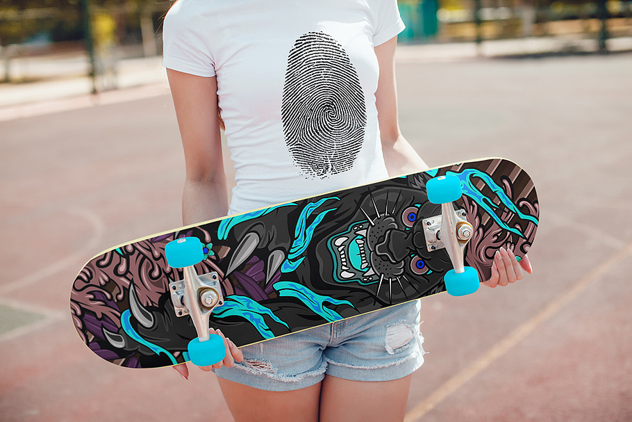 Download Skateboard Mock-Up Vol.1 2017 | Creative Photoshop Templates ~ Creative Market