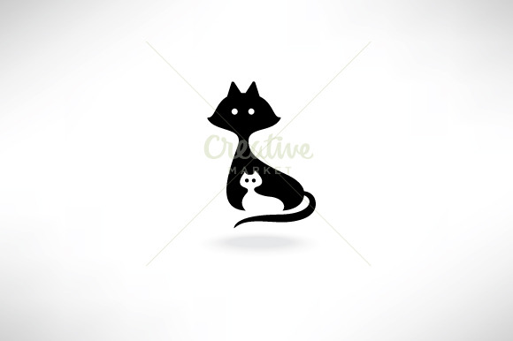 cat icon  Outline Icons ~ Creative Market