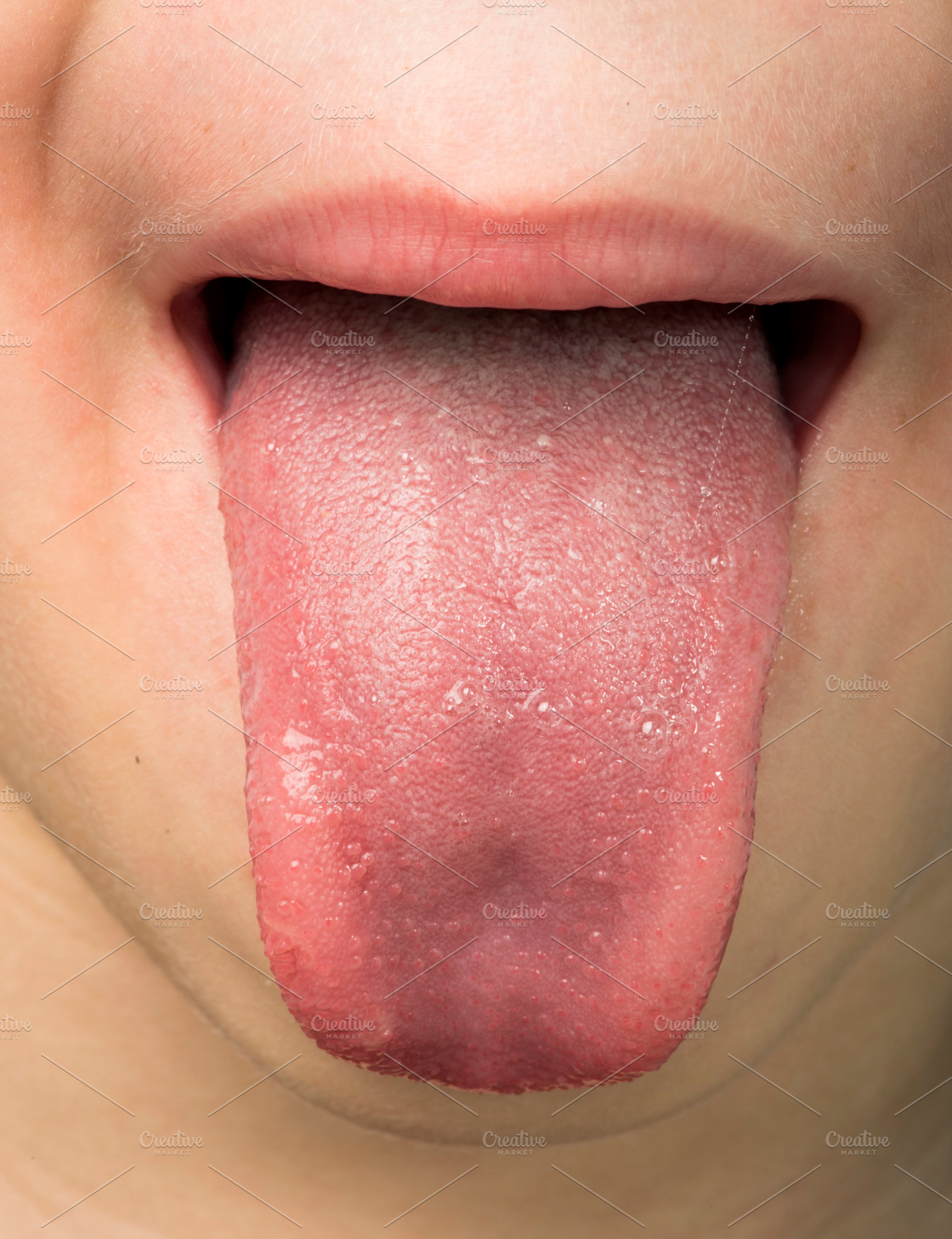 Human Tongue Protruding Out Containing Tongue Human And Portrait