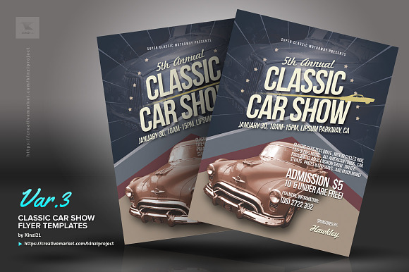 Free Classic Car Show Flyer Template from images.creativemarket.com