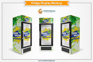 Download Commercial Fridge Mockup Creative Photoshop Templates Creative Market