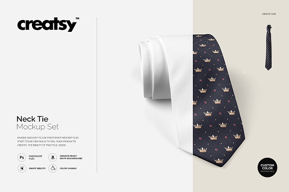 Download Neck Tie Mockup Set Creative Photoshop Templates Creative Market