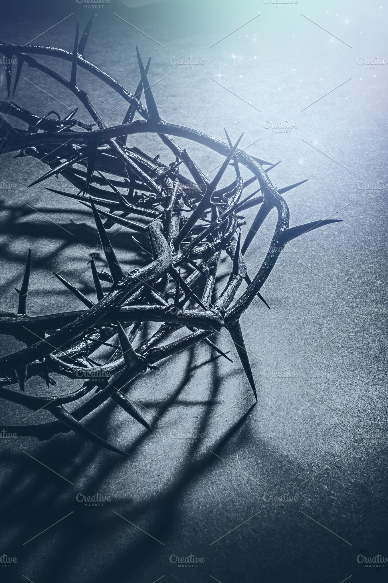 jesus-christ-crown-of-thorns-stock-photos-creative-market