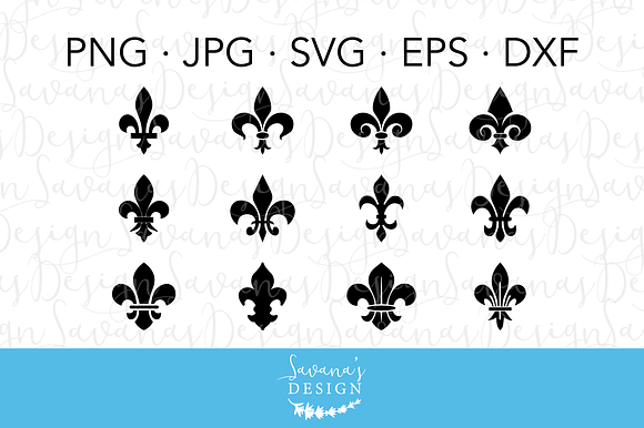 Download Fleur De Lis Svg Cut Files Clipart Pre Designed Illustrator Graphics Creative Market