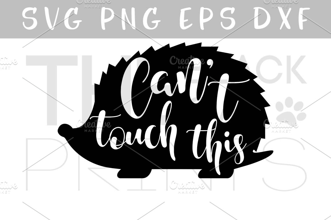 Download Funny Svg Can T Touch This Hedgehog Pre Designed Illustrator Graphics Creative Market