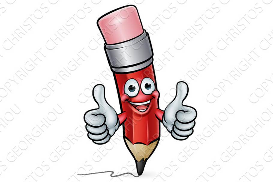 Thumbs up book cartoon character | Pre-Designed Illustrator Graphics