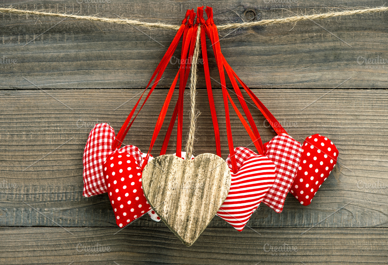 Lovely hearts decoration | Stock Photos ~ Creative Market