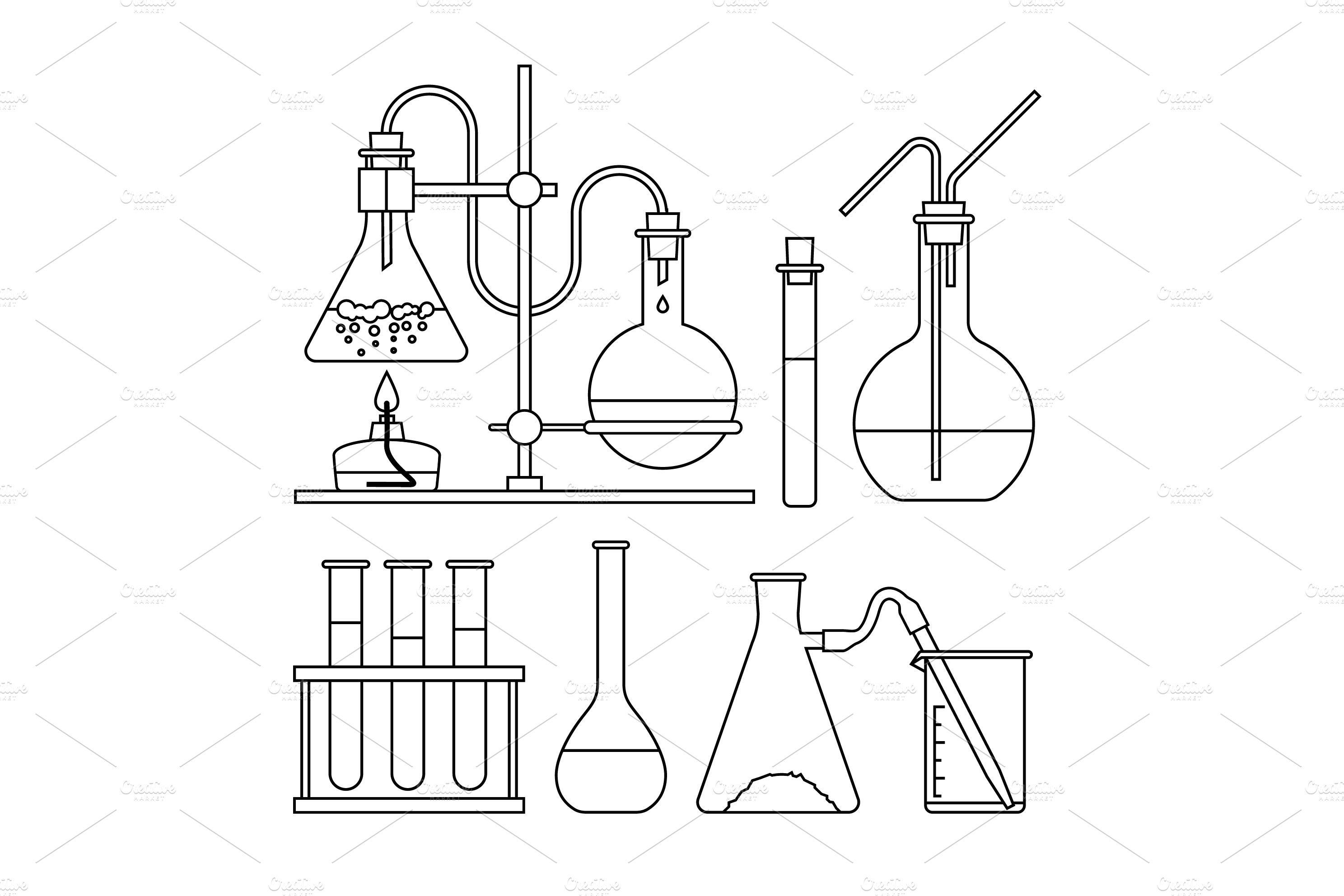 chemical glassware icon | Icons ~ Creative Market