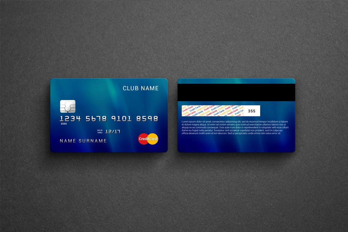 Credit / Bank Card Mock-Up | Mockups ~ Creative Market