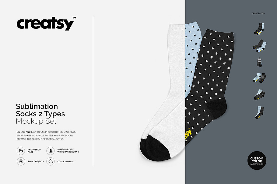 Download Socks Mockup Set | Creative Photoshop Templates ~ Creative ...