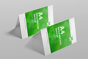 Download A4 Bifold Brochure Mockup Creative Photoshop Templates Creative Market PSD Mockup Templates