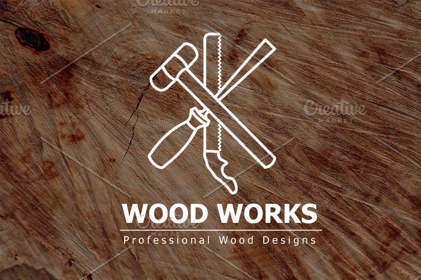 Wood logo Branding & Logo Templates Creative Market