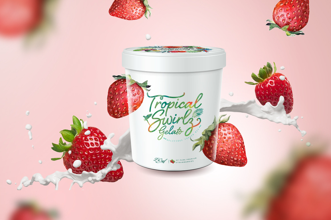 Download Ice Cream Brand Creative Illustrator Templates Creative Market