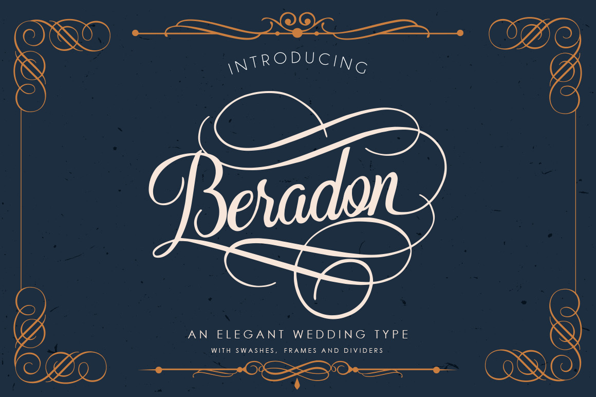 Beradon Script -Elegant Wedding font | Fonts ~ Creative Market