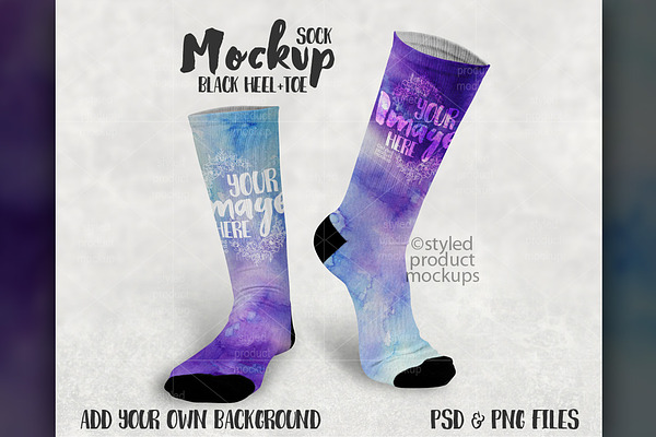 Download Sublimation Sock Mockup | Creative Photoshop Templates ...