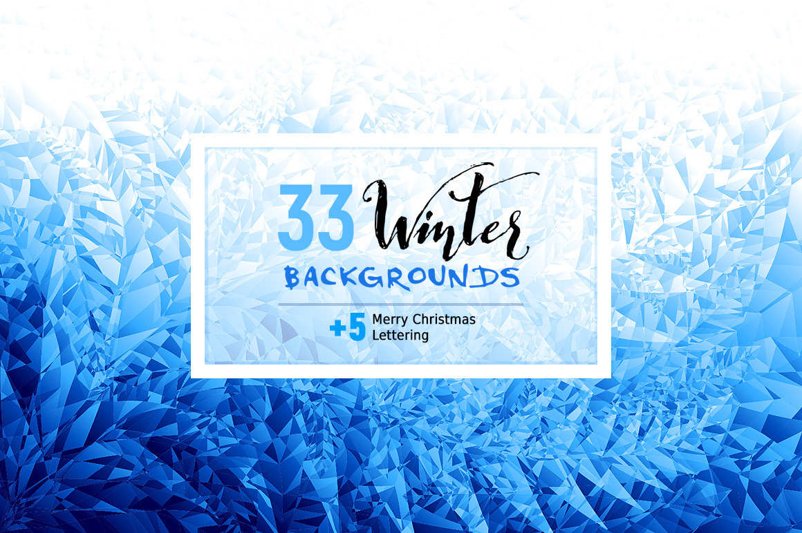 Winter ice backgrounds collection | Decorative Illustrations ~ Creative ...