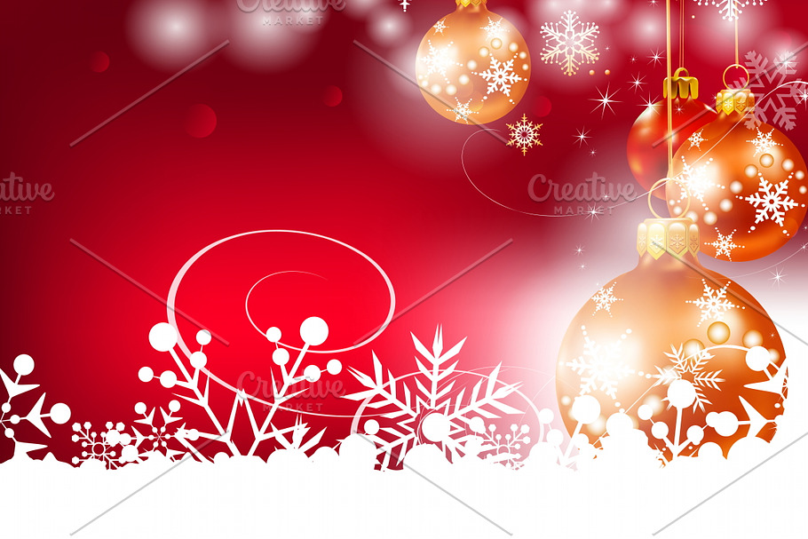 Christmas background vector | Pre-Designed Illustrator Graphics ~ Creative Market