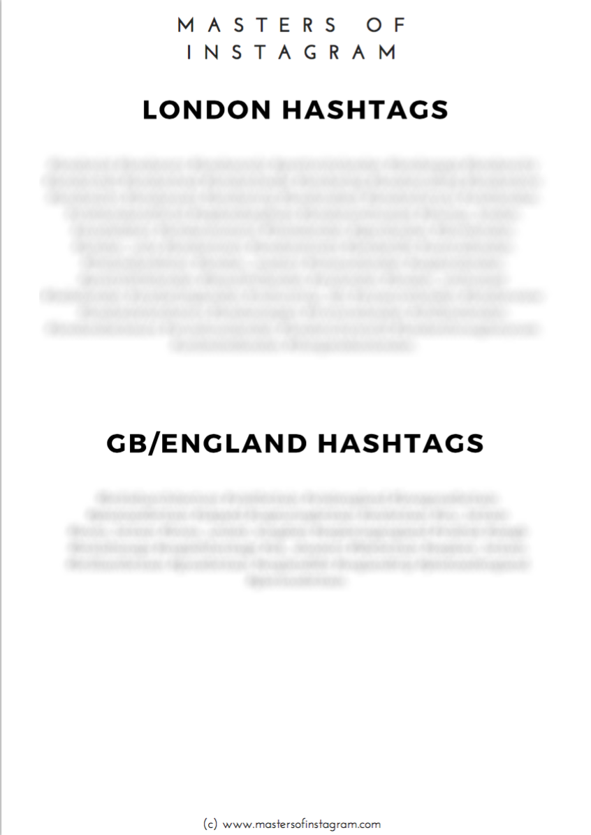 london tourist hashtags