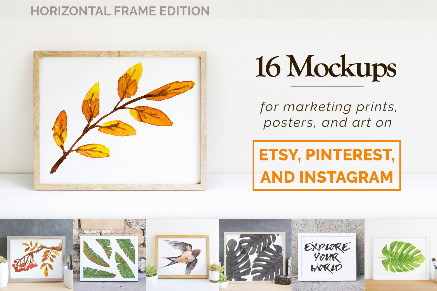 Download Print & Poster Mockups for Etsy | Creative Photoshop ...