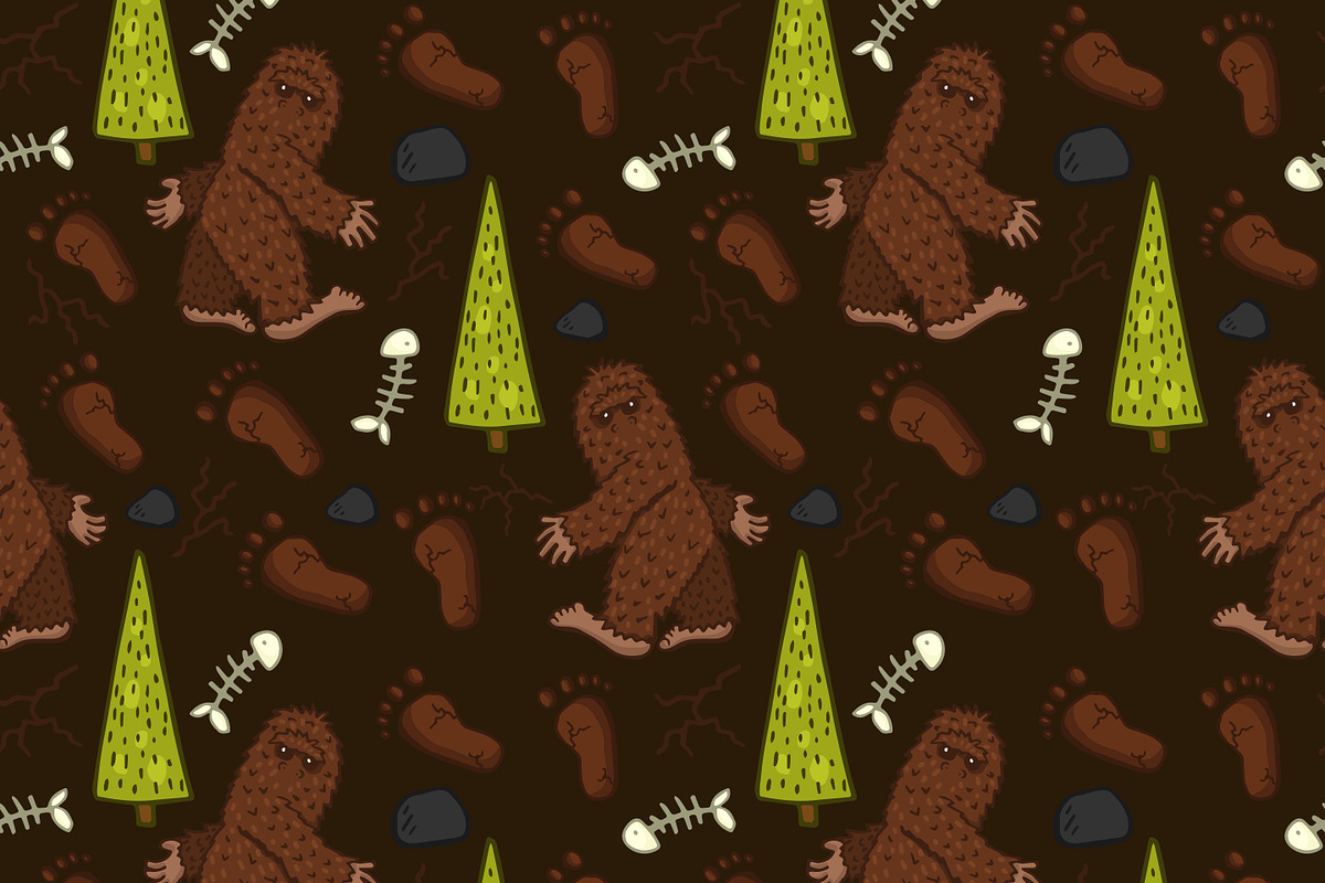 Bigfoot Patterns & Illustration PreDesigned Illustrator Graphics