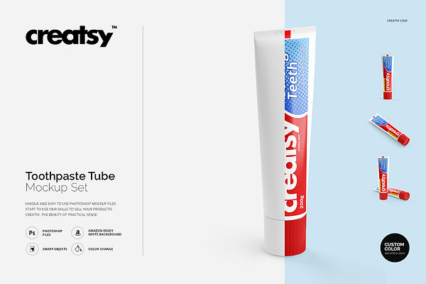 Download Toothpaste Tube Mockup Set Creative Photoshop Templates Creative Market 3D SVG Files Ideas | SVG, Paper Crafts, SVG File