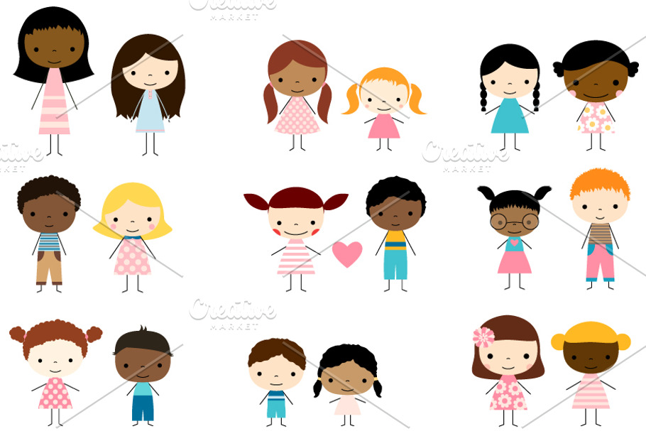 Featured image of post Multicultural Children Clipart