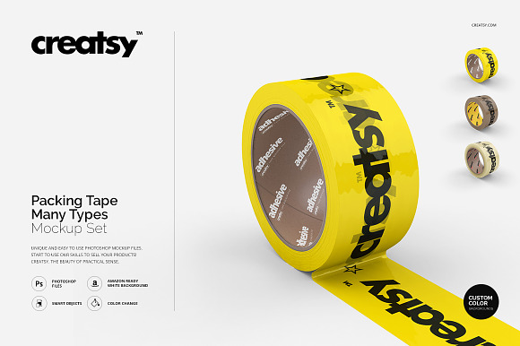 Download Packing Tape Many Types Mockup Set Creative Photoshop Templates Creative Market