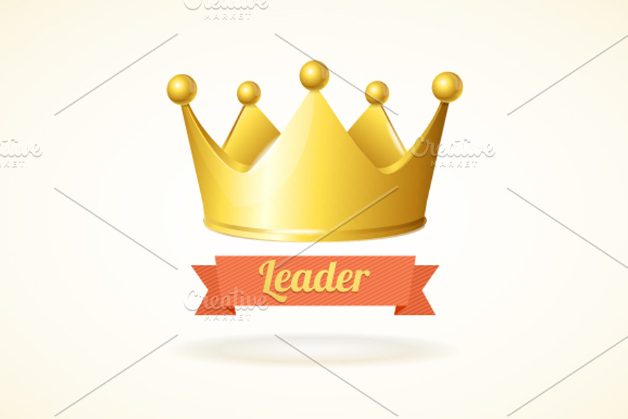 Vector golden crown | Pre-Designed Illustrator Graphics ~ Creative Market