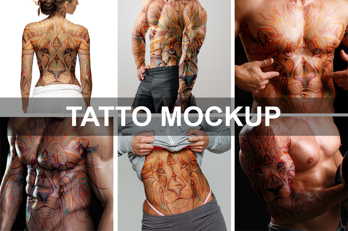 Download Realistic Tattoo Mockup Creative Photoshop Templates Creative Market