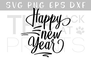 Hello 2019 Svg New Years Svg Dxf Png Pre Designed Photoshop Graphics Creative Market