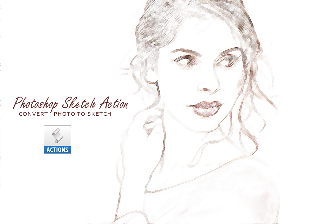 Photoshop Sketch Action | Unique Photoshop Add-Ons ~ Creative Market