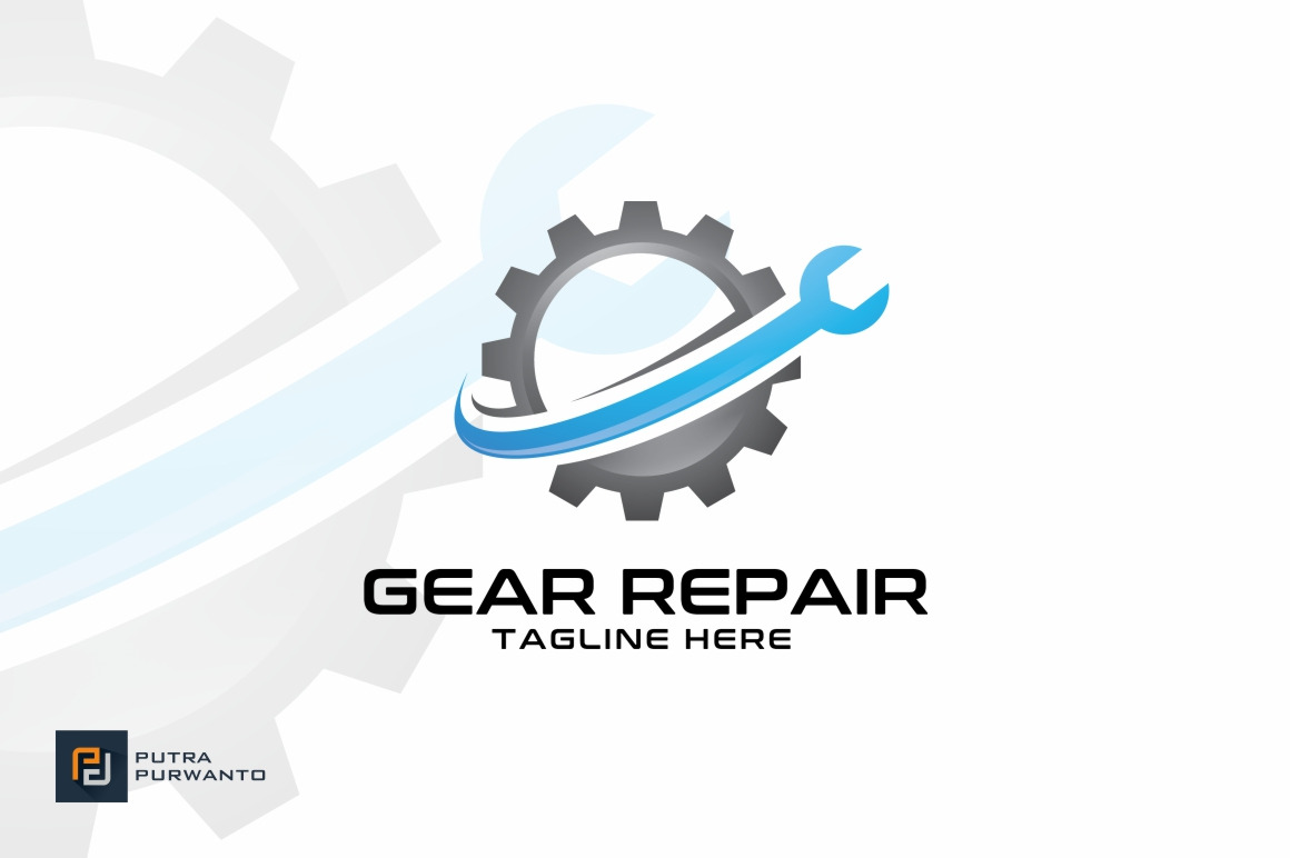 Gear Repair - Logo Template | Branding & Logo Templates ~ Creative Market