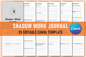 Editable Shadow Work Journal For Canva