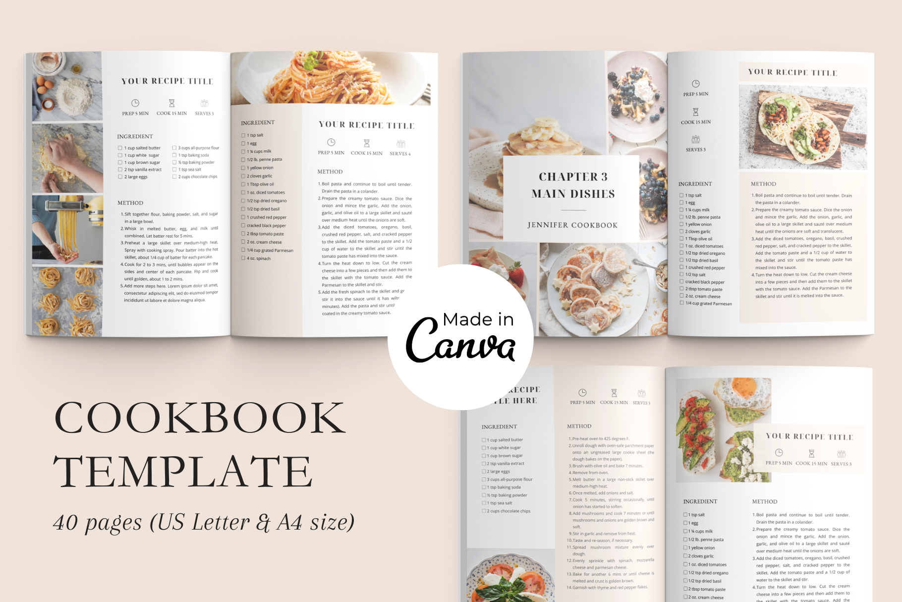 Create A Cookbook: Using Recipe Templates for Print-On-Demand