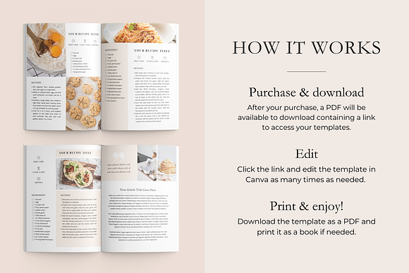 Create A Cookbook: Using Recipe Templates for Print-On-Demand