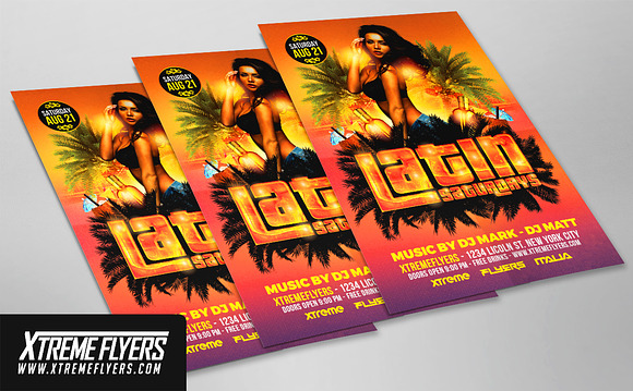 Saturday Night Flyer Template - XtremeFlyers