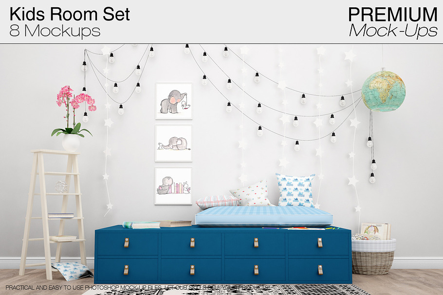 Download Kids Room Mockup Pack | Creative Photoshop Templates ~ Creative Market