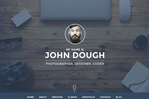 Personal Website Portfolio Creative Html Css Themes Creative Market