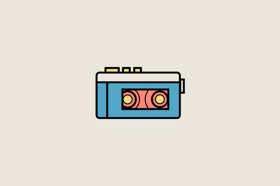 15 Vintage Audio Icons | Pre-Designed Photoshop Graphics ~ Creative Market