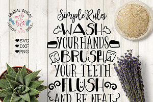 Bathroom Quotes Svg Bundle Pre Designed Photoshop Graphics Creative Market