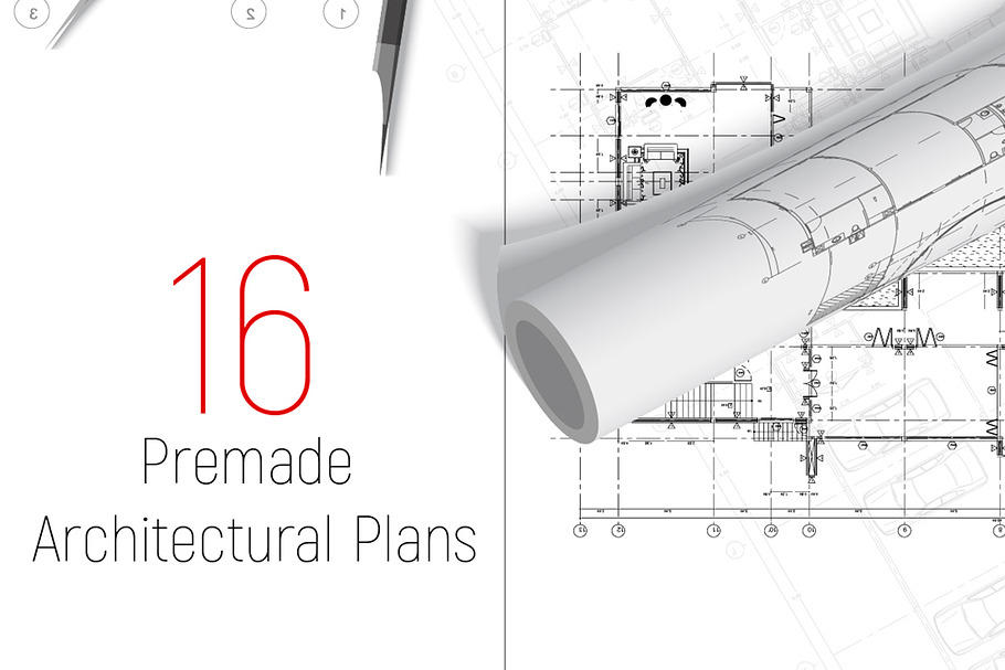 Architecture Floor Plan ToolKit | Pre-Designed Illustrator Graphics