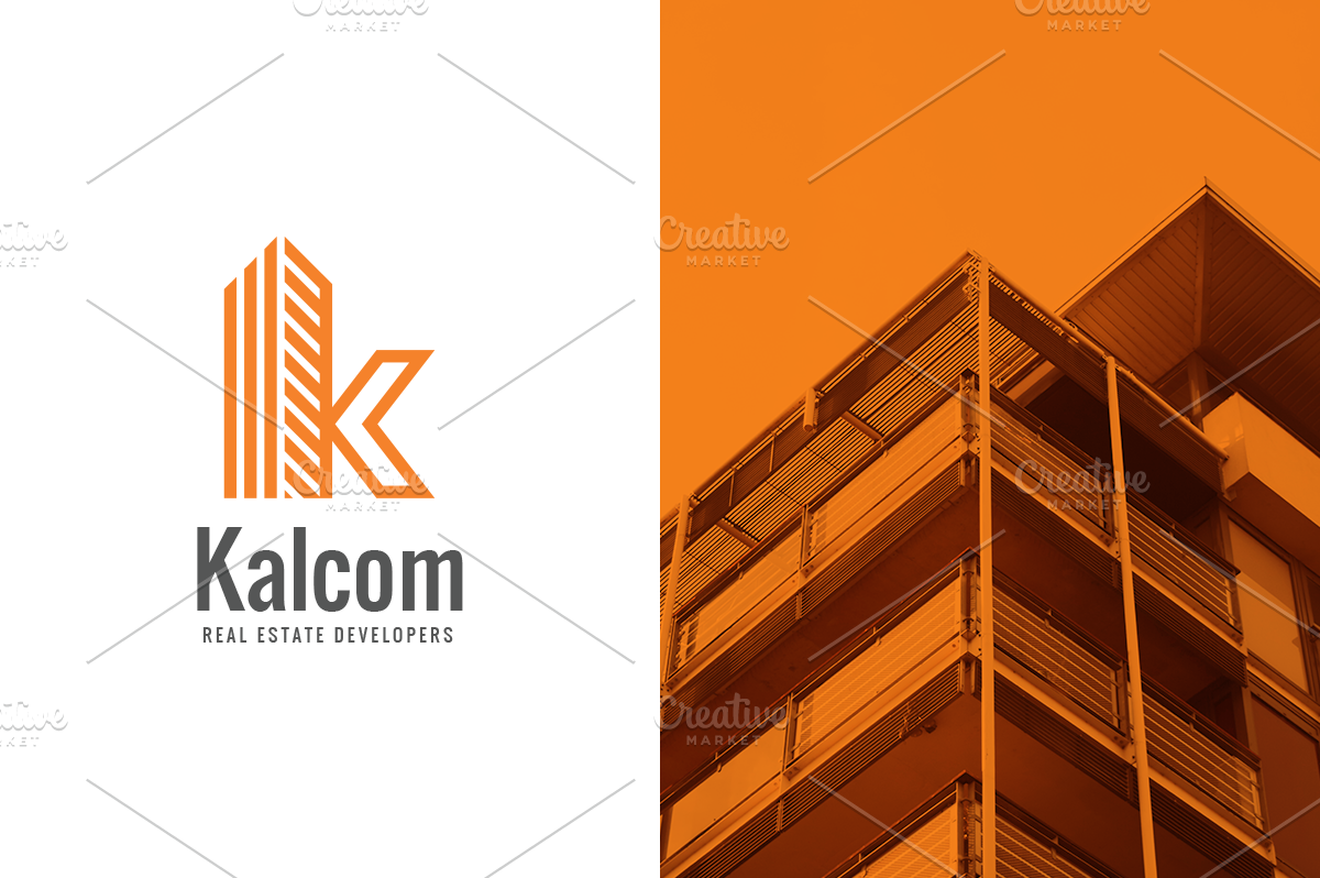 K Building Creative Logo Templates Creative Market