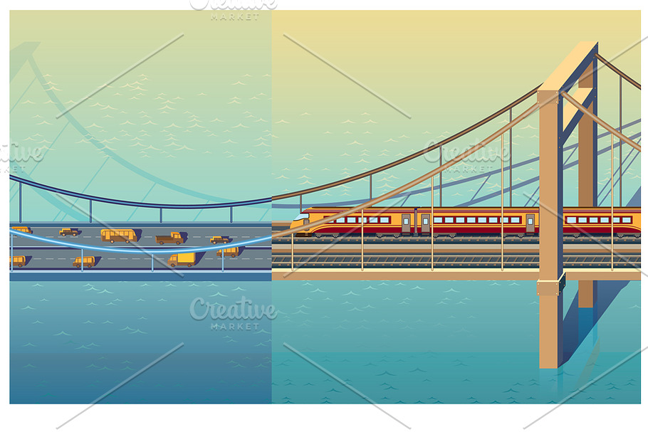 Large Bridge pack | Pre-Designed Illustrator Graphics ~ Creative Market