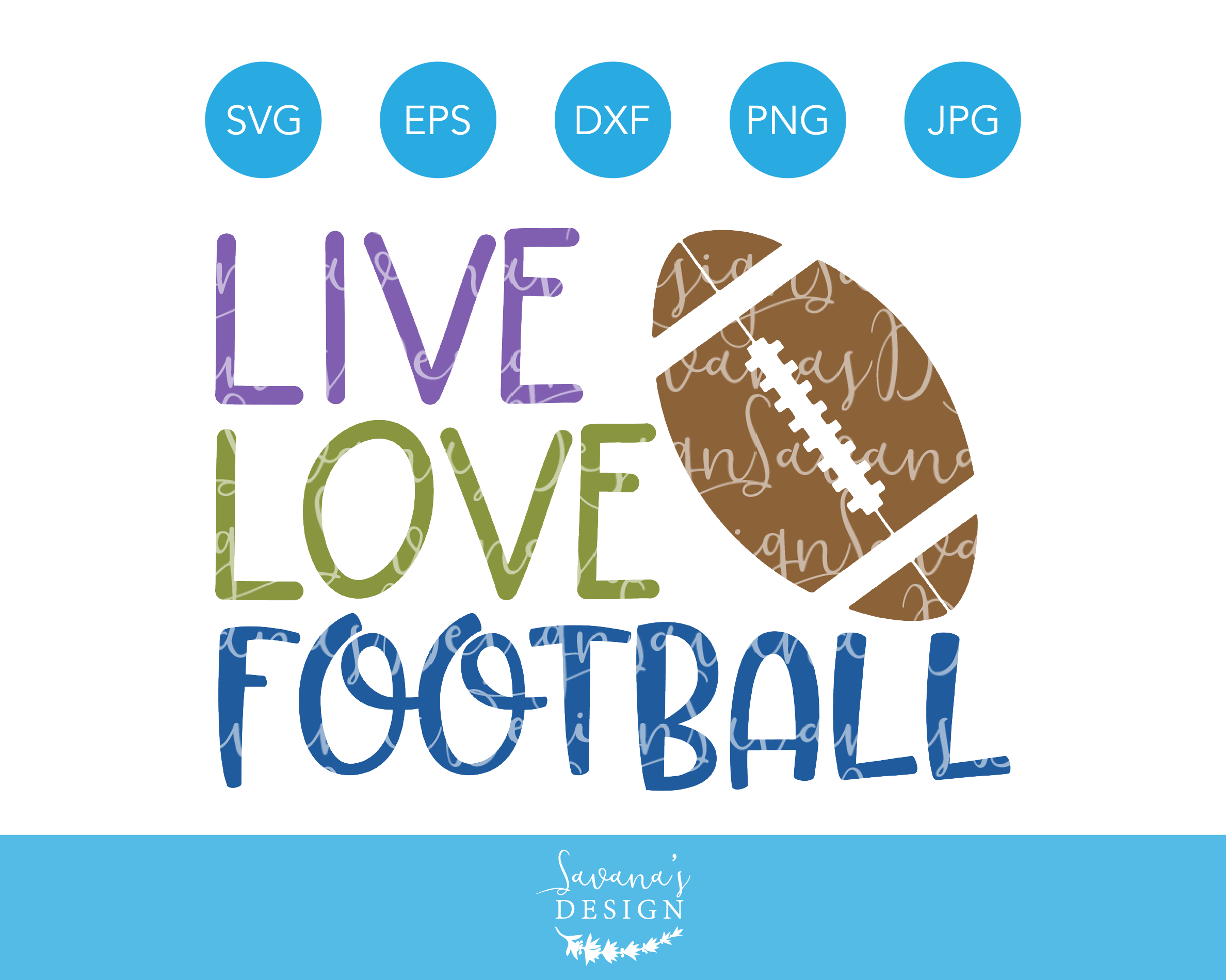 Live Love Football Svg Cut File Pre Designed Illustrator Graphics Creative Market