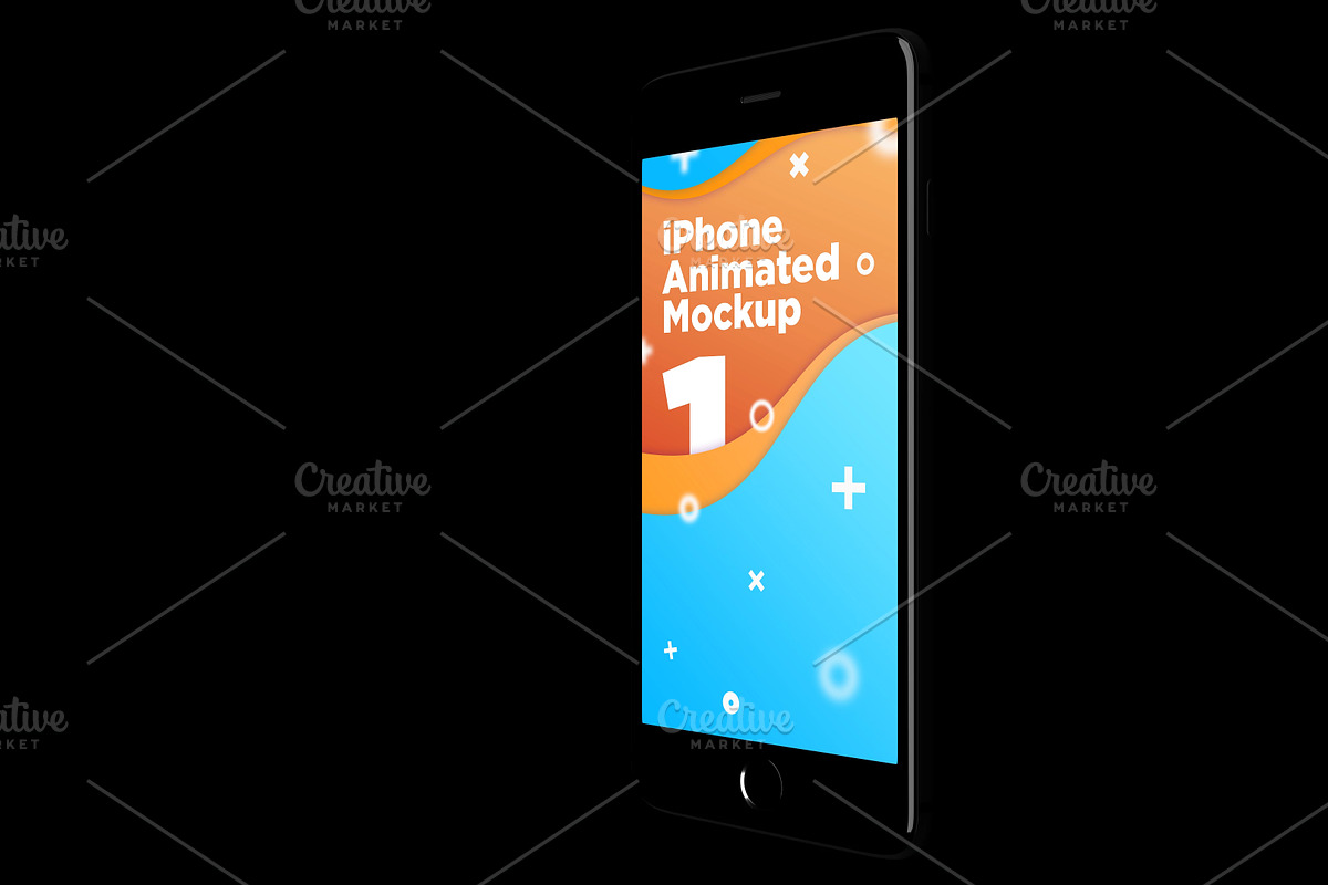 iPhone Animated MockUps | Creative Photoshop Templates ~ Creative Market