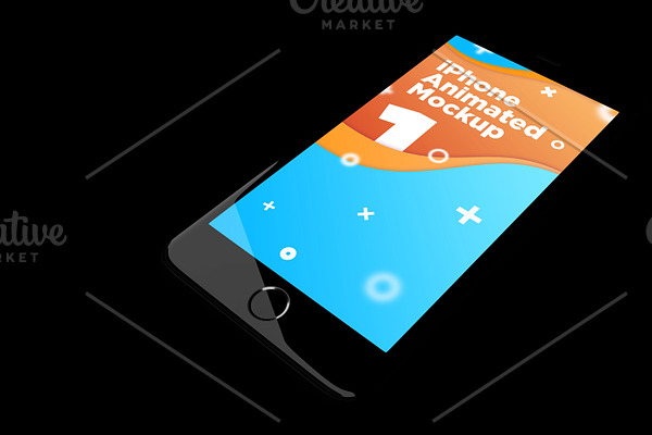 Download iPhone Animated MockUps | Creative Photoshop Templates ~ Creative Market