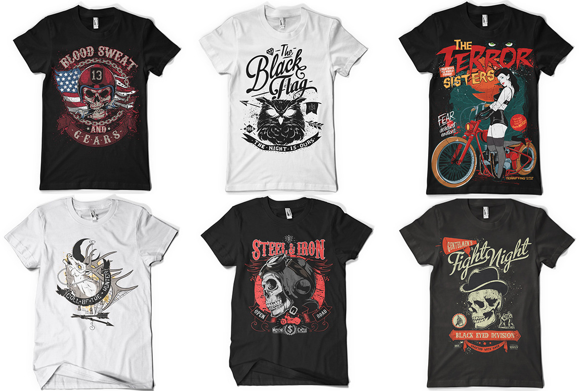 100 T-shirt Designs | Illustrations ~ Creative Market