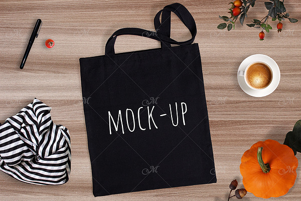 Download Black Tote Bag Mockup. PSD+JPEG | Creative Photoshop ...