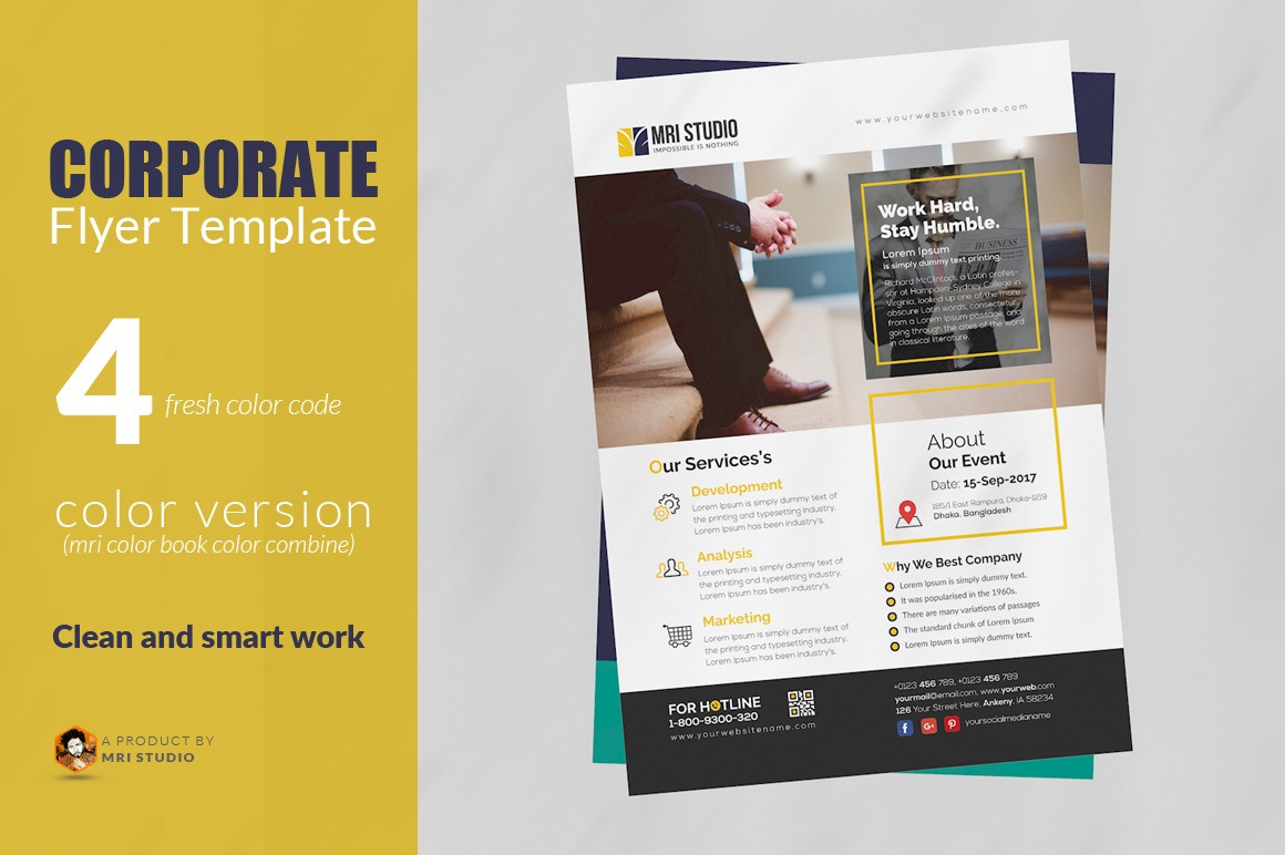 Corporate Flyer Template | Flyer Templates ~ Creative Market